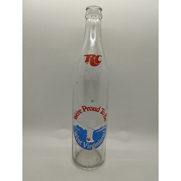 1974 West Virginia Commerative RC Cola 16 oz Glass Bottle - Picture 1 of 4